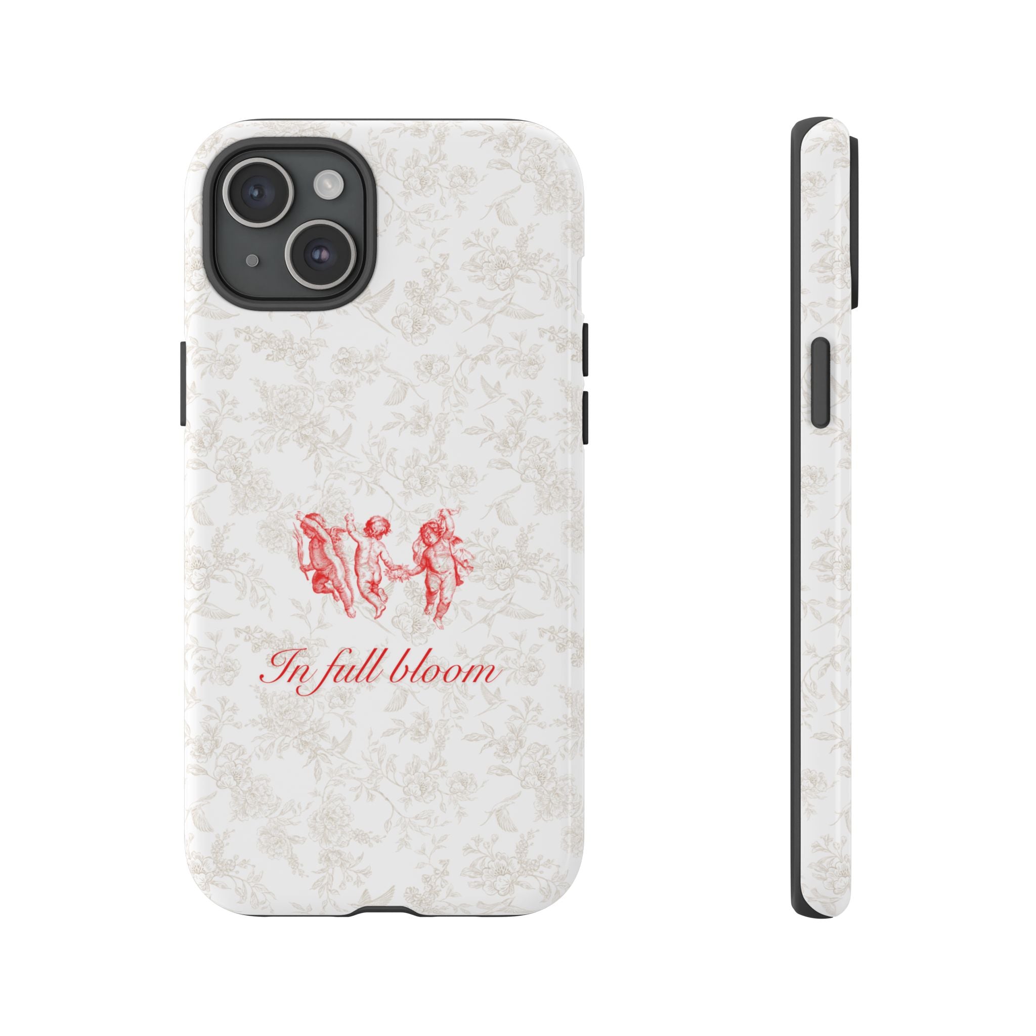 Vintage Floral Phone Case — "In Full Bloom" Tough Case