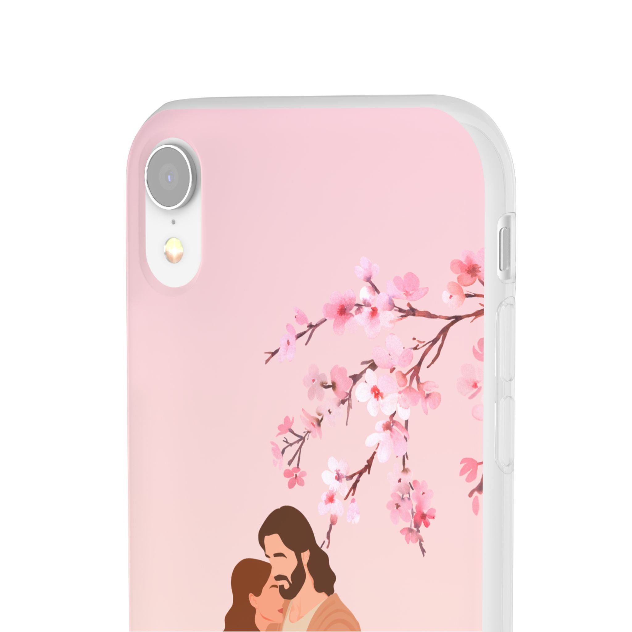 God Is Our Refuge – Psalm 46:1 Cherry Blossom Christian Flexi Phone Case