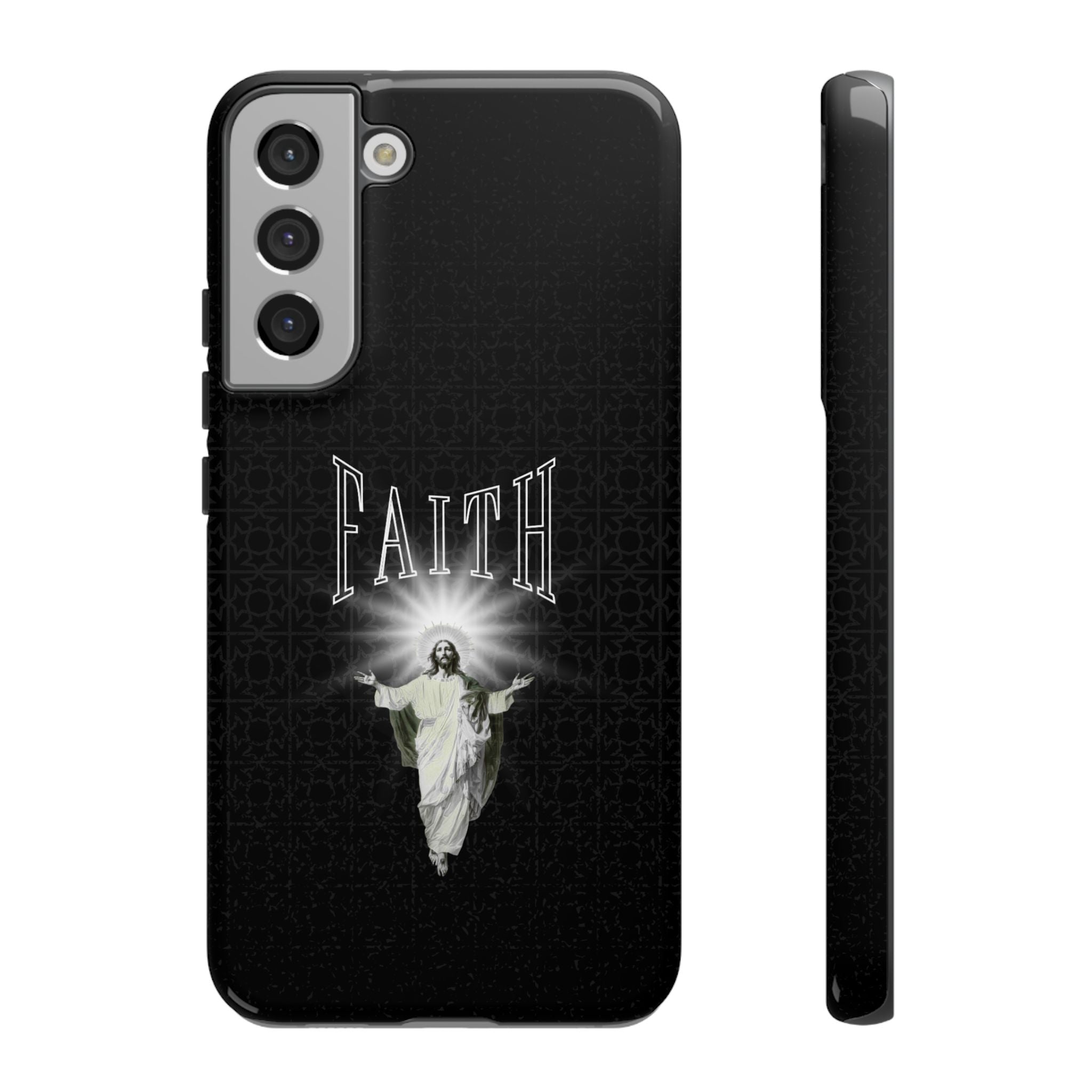 Faith Phone Case — Religious Jesus Graphic Tough Phone Cover
