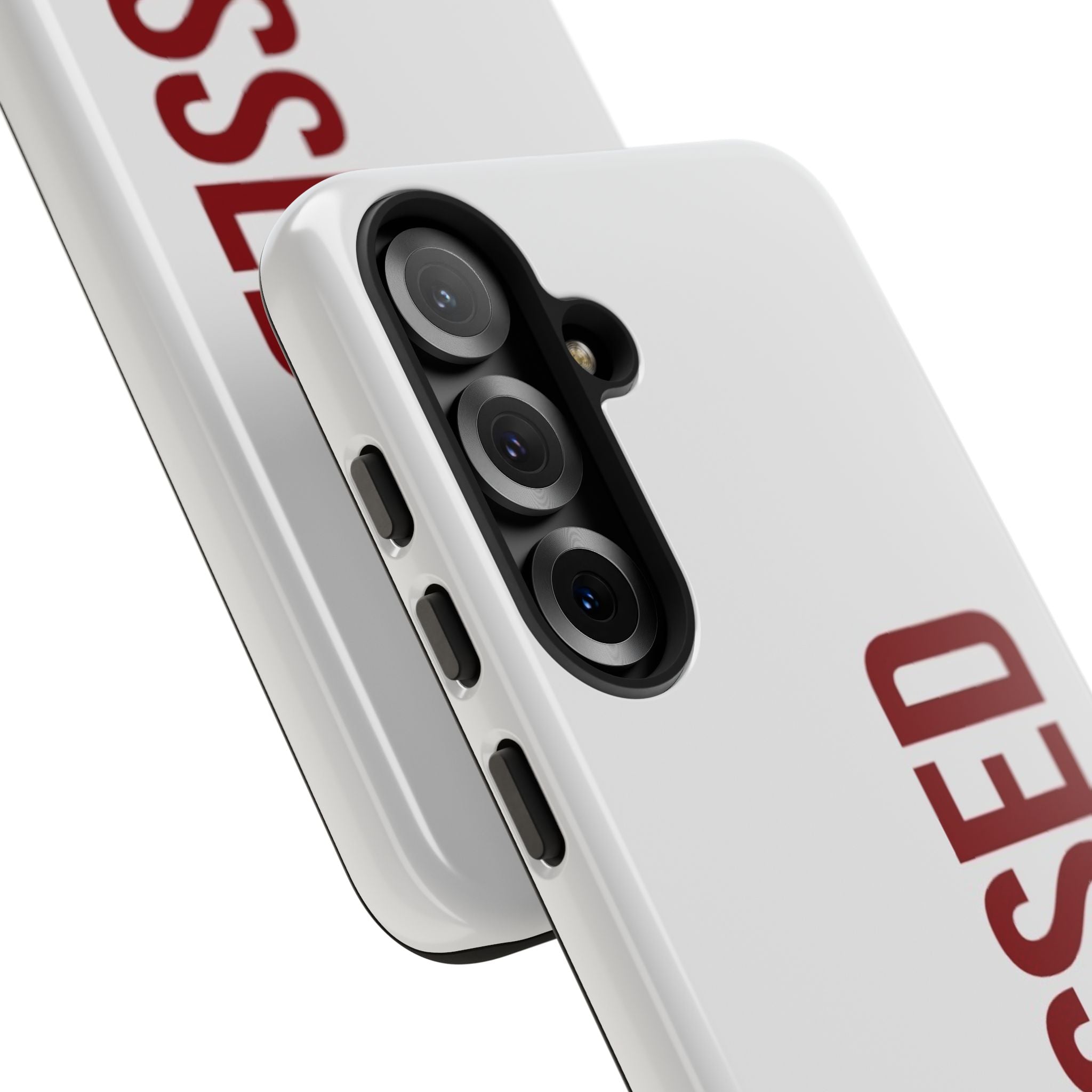 Blessed Vertical Phone Case — Protective Slim iPhone Cover with Red 'BLESSED' Text