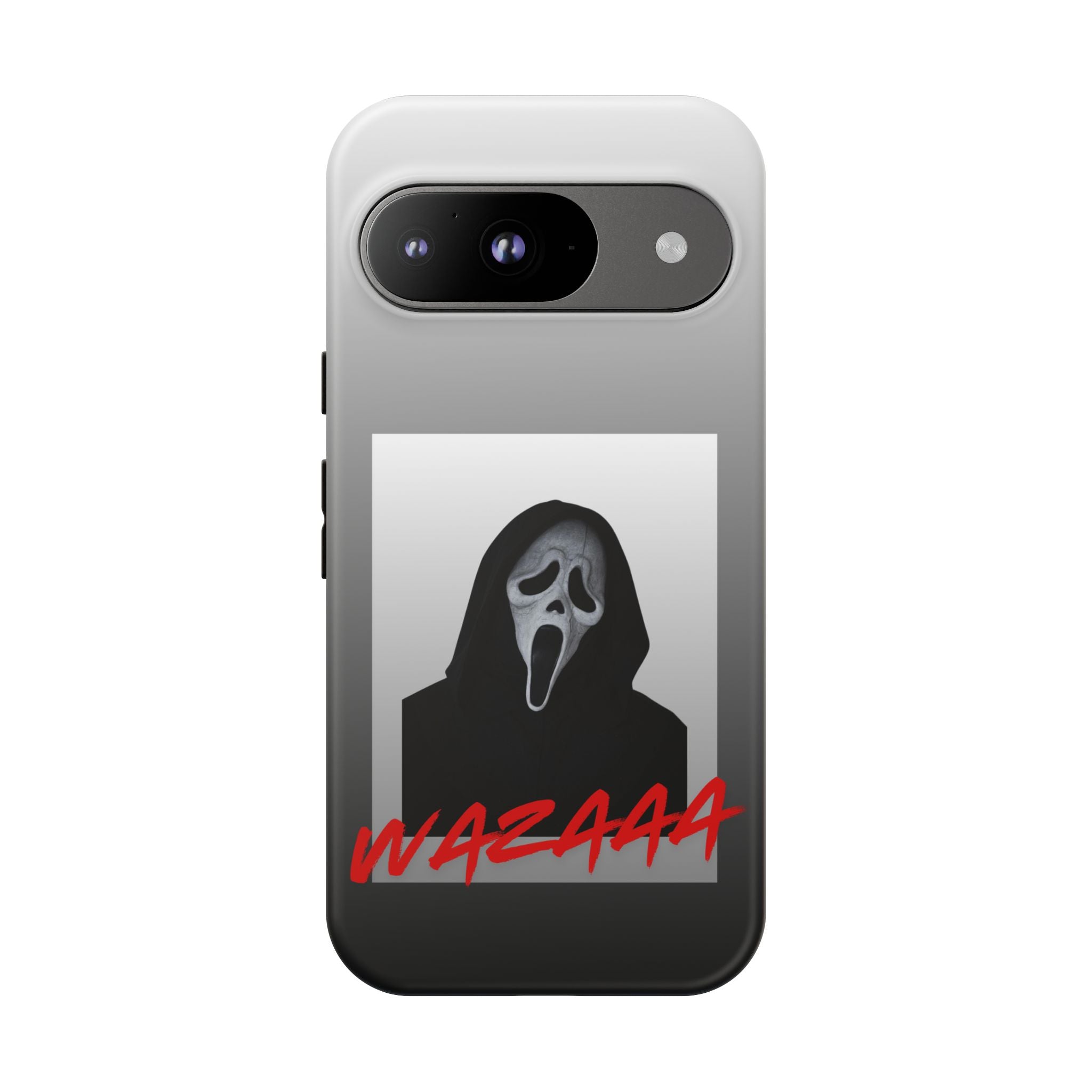 Scream Mask Phone Case – 'WAZAAA' Horror Movie Protective Cover