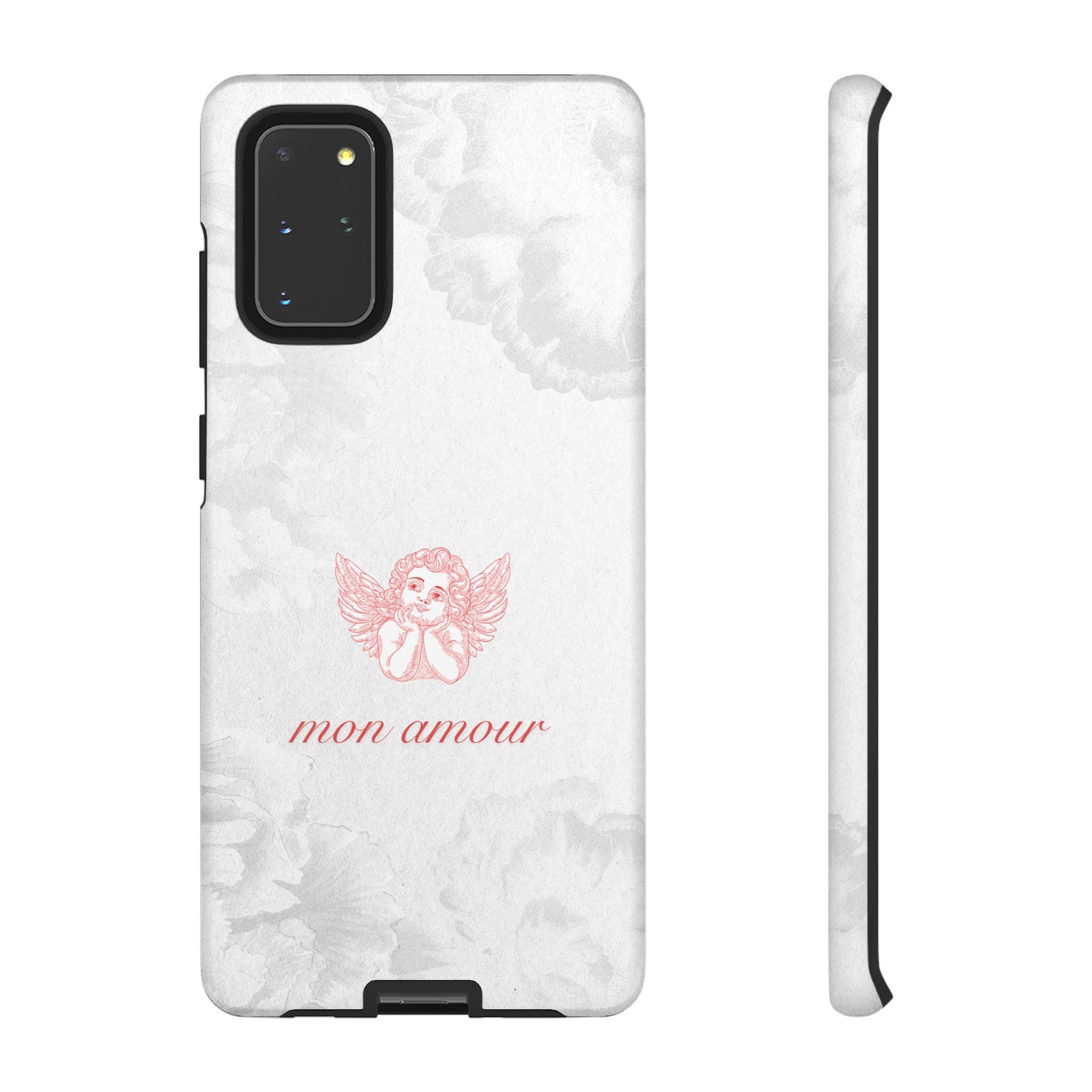 Tough Case — 'mon amour' Pink Cherub Floral Phone Case