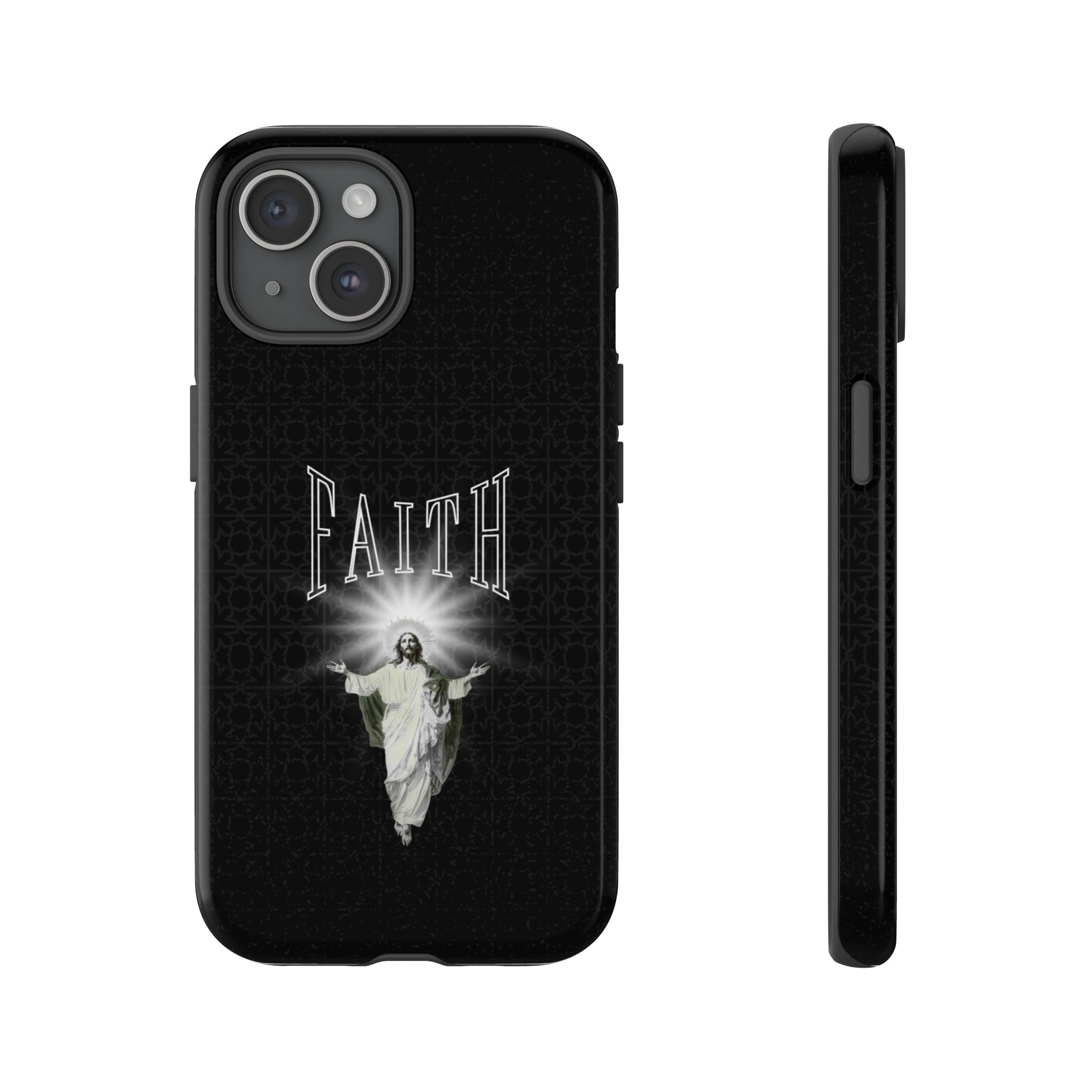 Faith Phone Case — Religious Jesus Graphic Tough Phone Cover