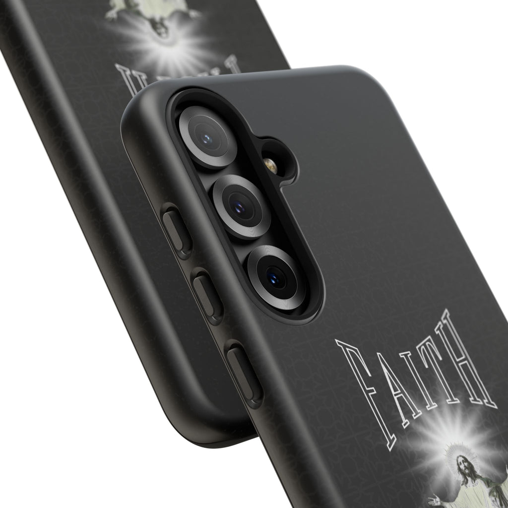 Faith Phone Case — Religious Jesus Graphic Tough Phone Cover