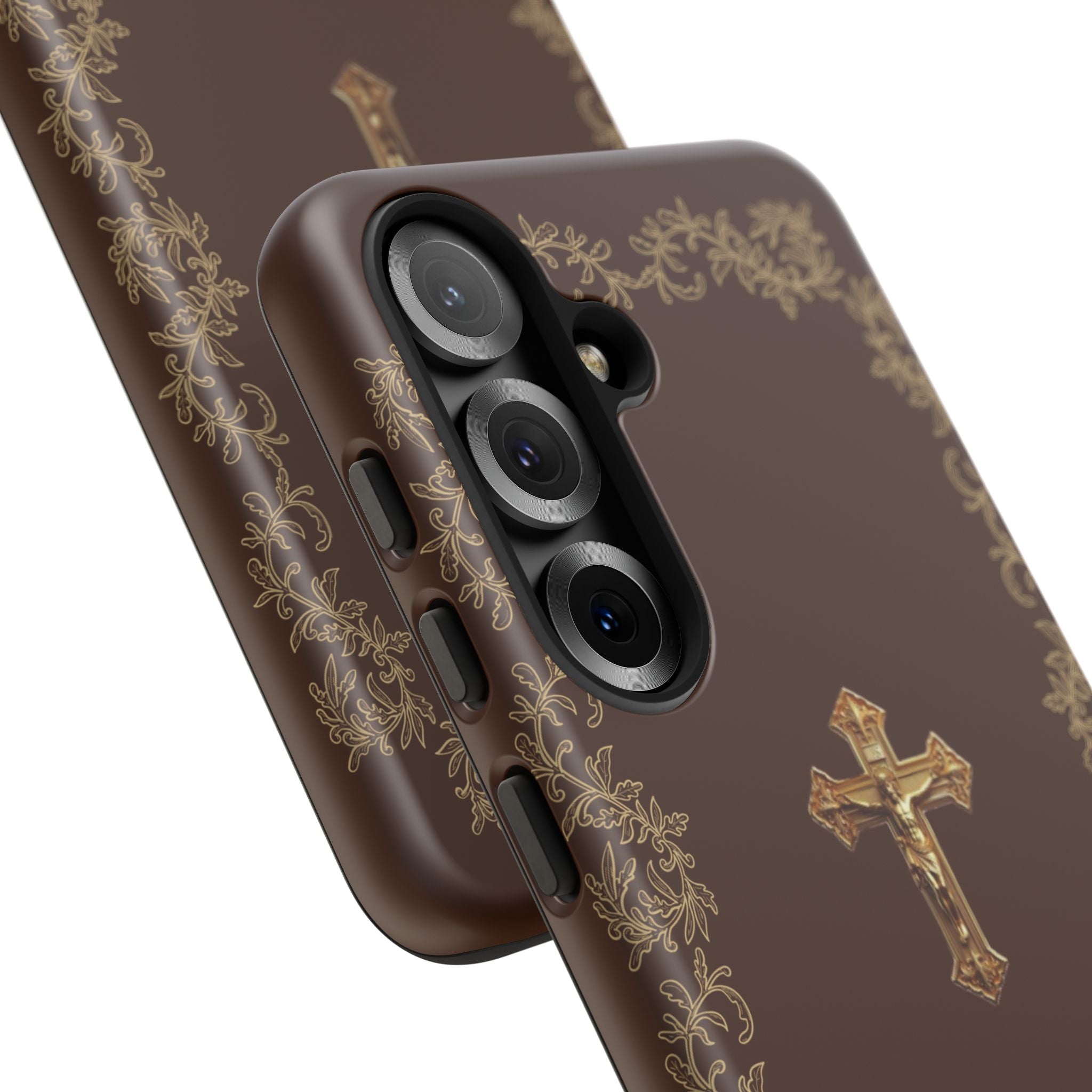 Gold Cross Bible – Christian Tough Phone Case