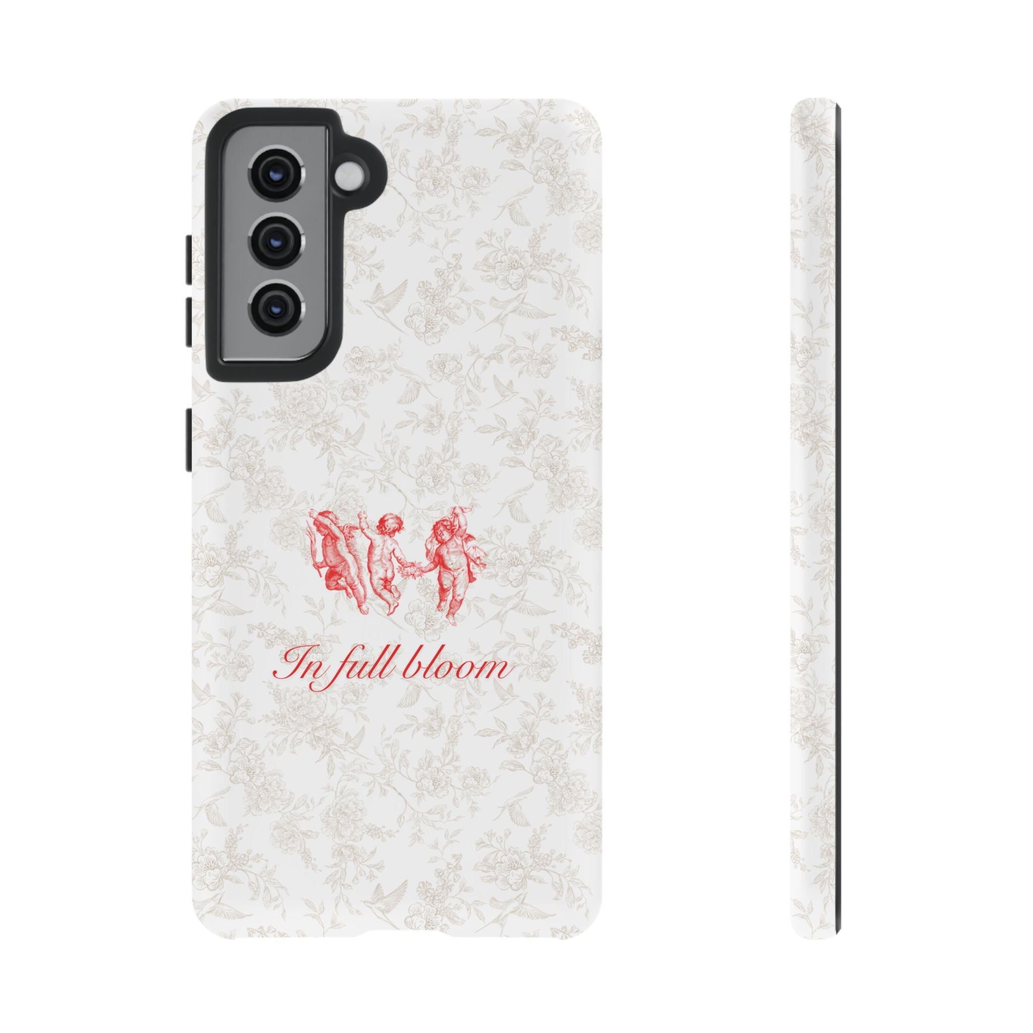 Vintage Floral Phone Case — "In Full Bloom" Tough Case