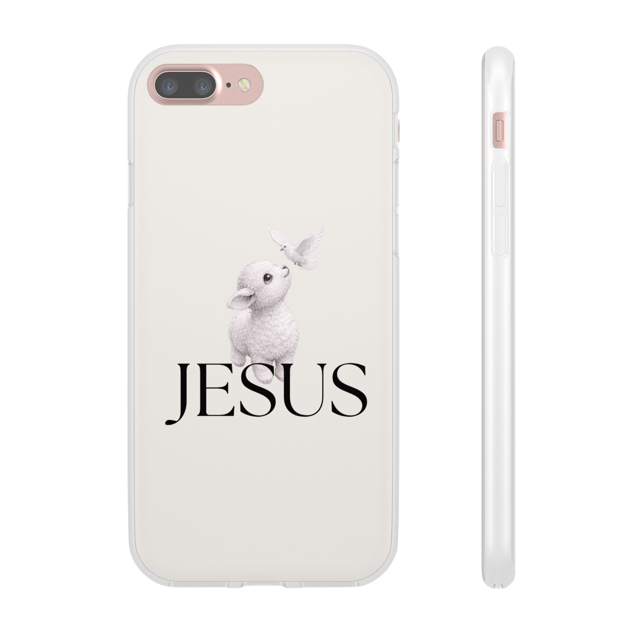 Jesus Lamb Phone Case - Christian Faith iPhone Case with Dove