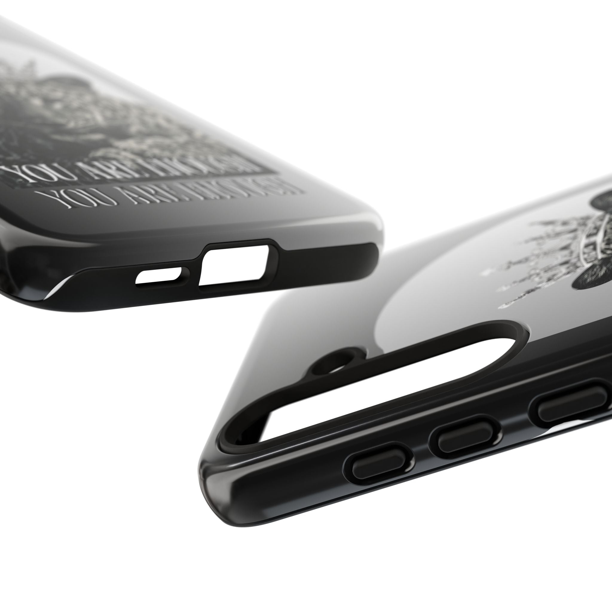 Leopard Crown Phone Case — "You Are Enough" Inspirational Protective Cover