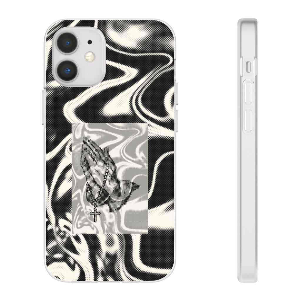 Praying Hands Black & White Phone Case