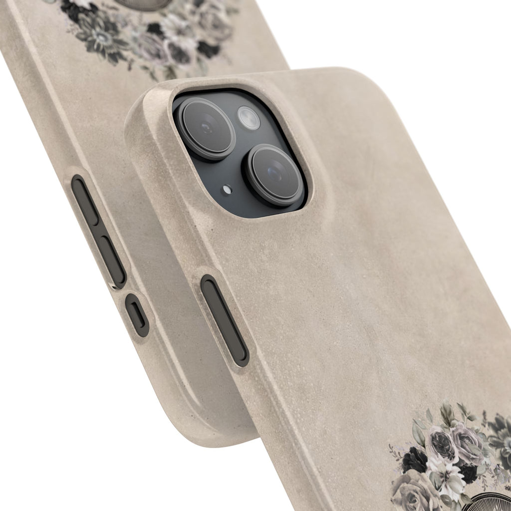 Vintage Madonna Floral Phone Case — Religious iPhone Snap Case