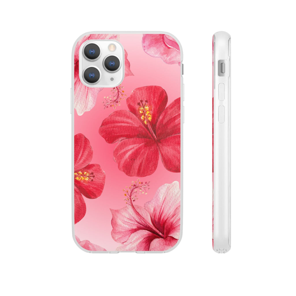 Hibiscus Floral Phone Case – Pink Tropical Flexi Case