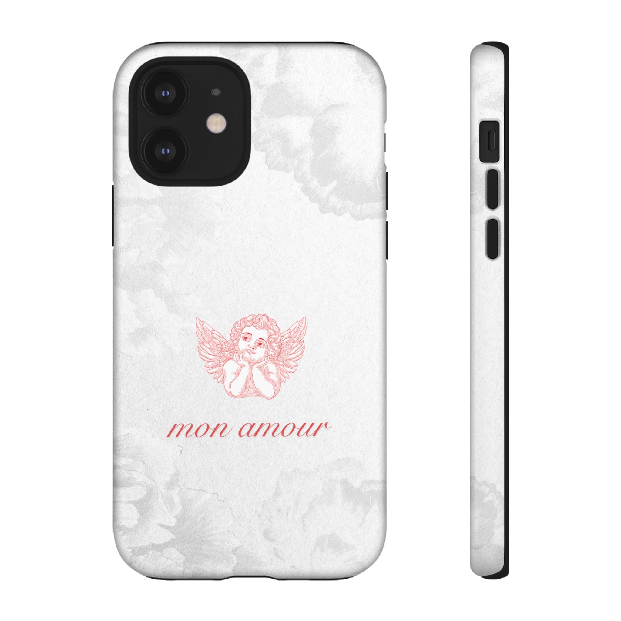 Tough Case — 'mon amour' Pink Cherub Floral Phone Case