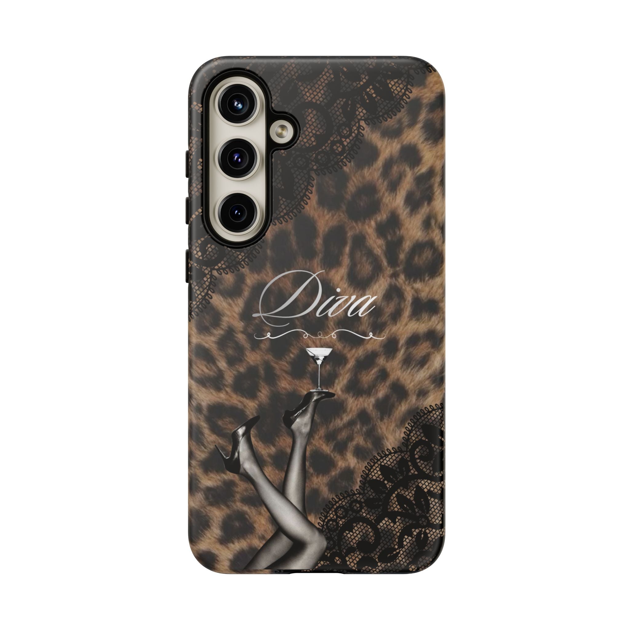 Leopard Lace 'Diva' Tough Phone Case