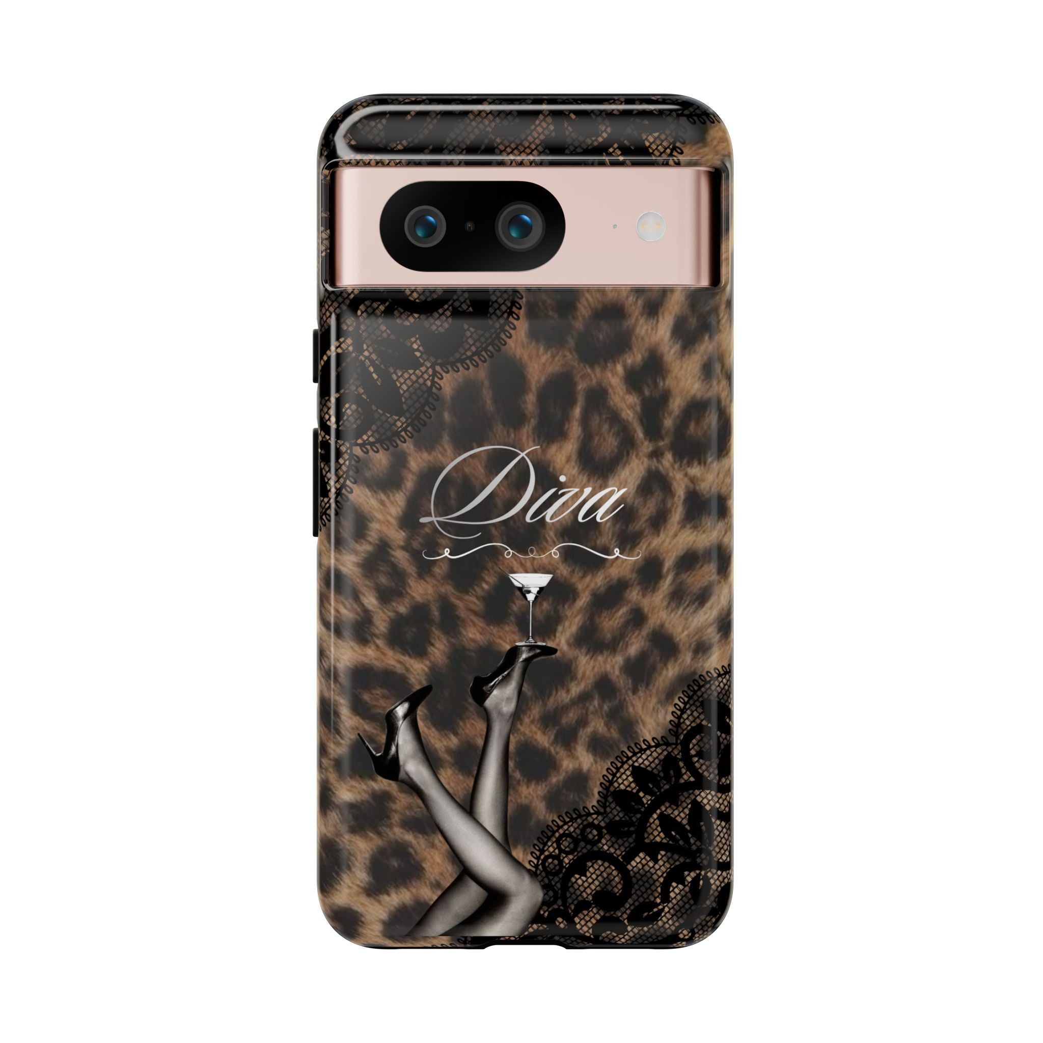 Leopard Lace 'Diva' Tough Phone Case