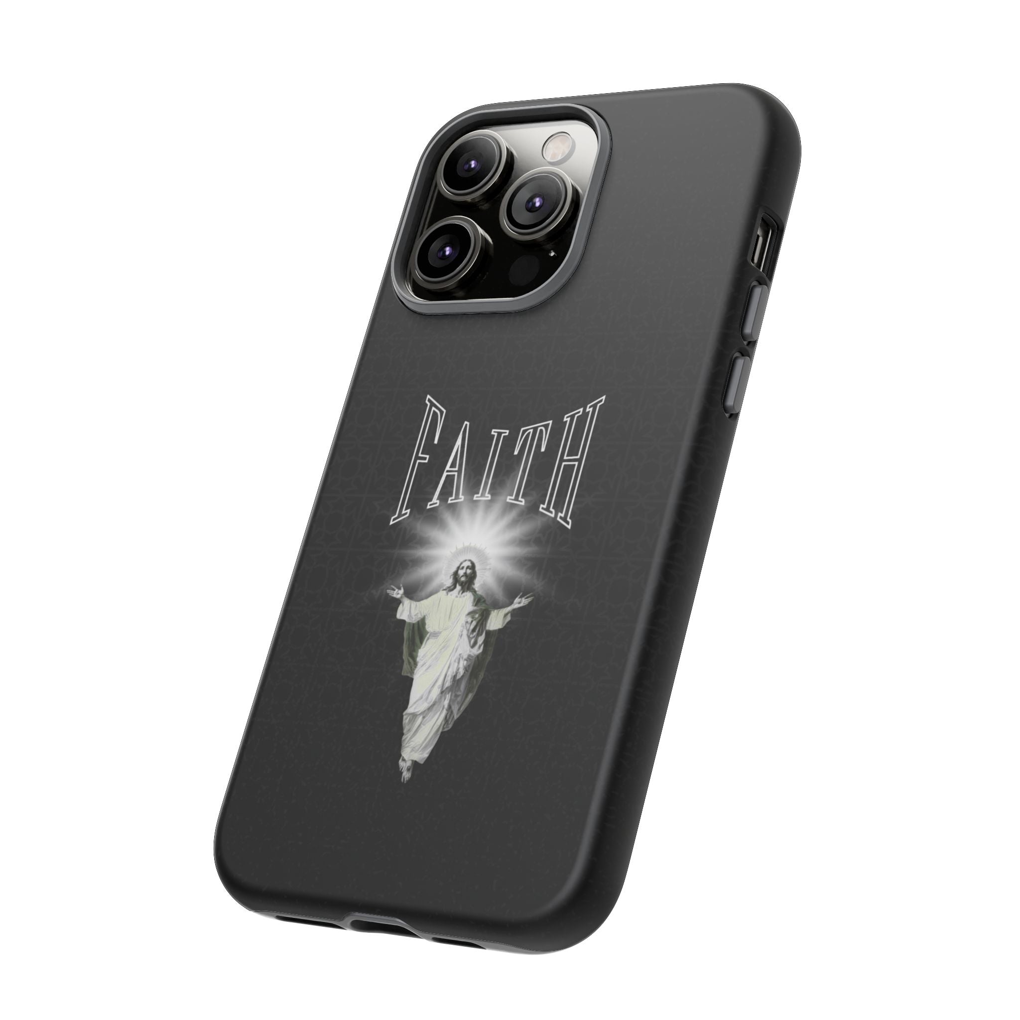 Faith Phone Case — Religious Jesus Graphic Tough Phone Cover