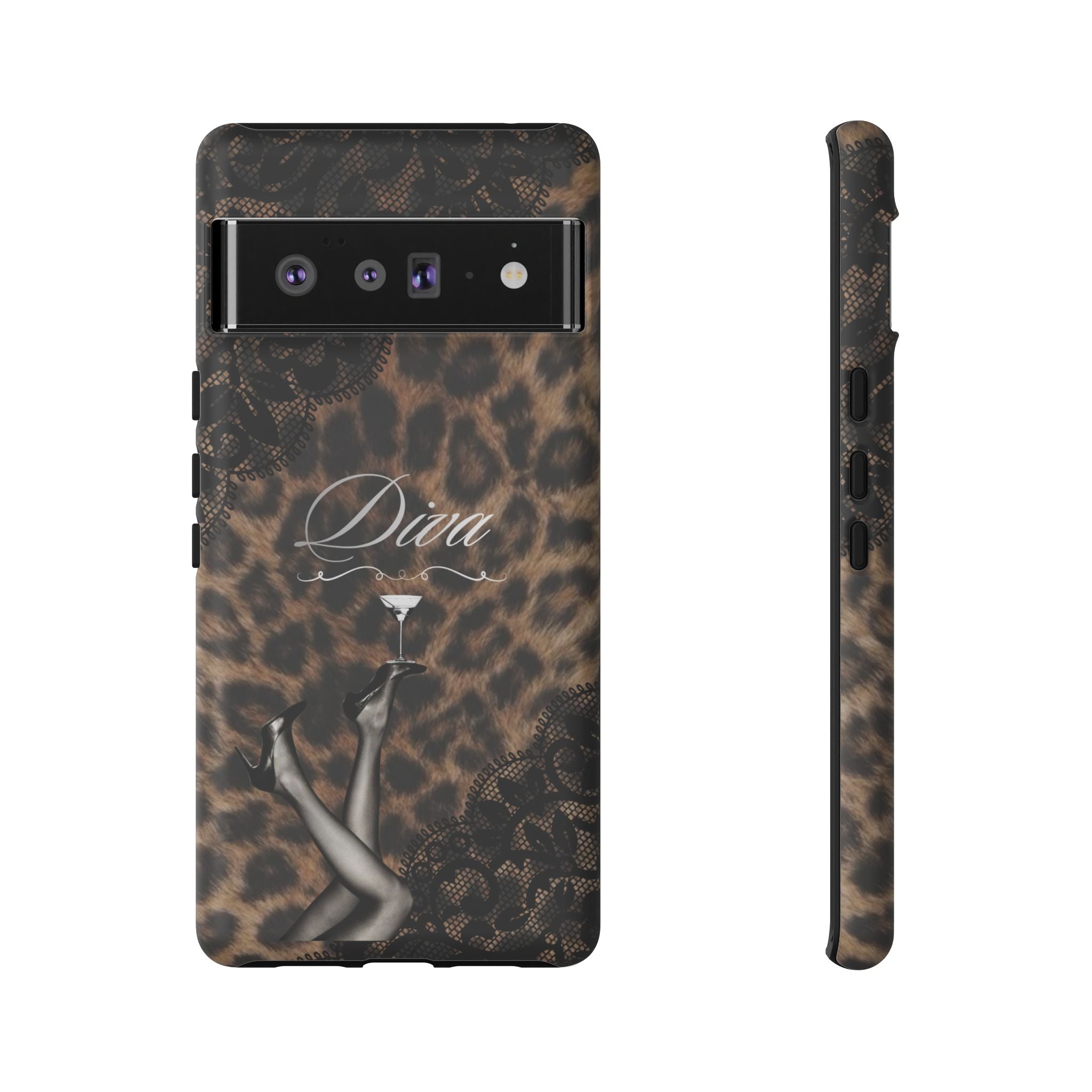 Leopard Lace 'Diva' Tough Phone Case
