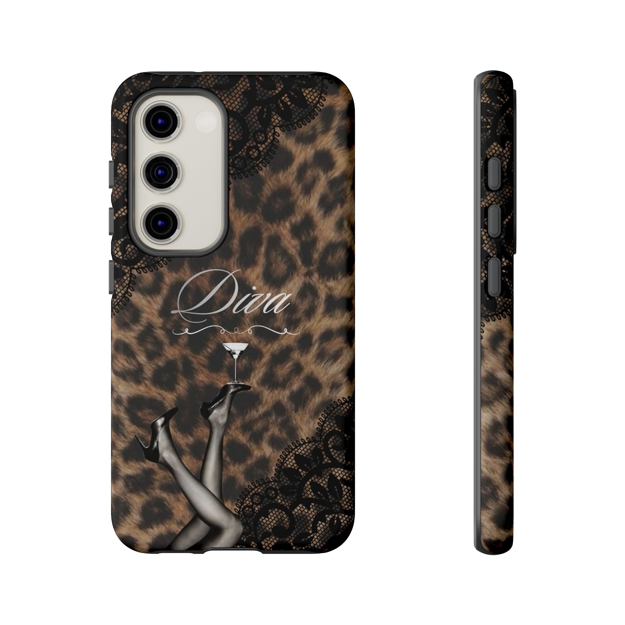 Leopard Lace 'Diva' Tough Phone Case