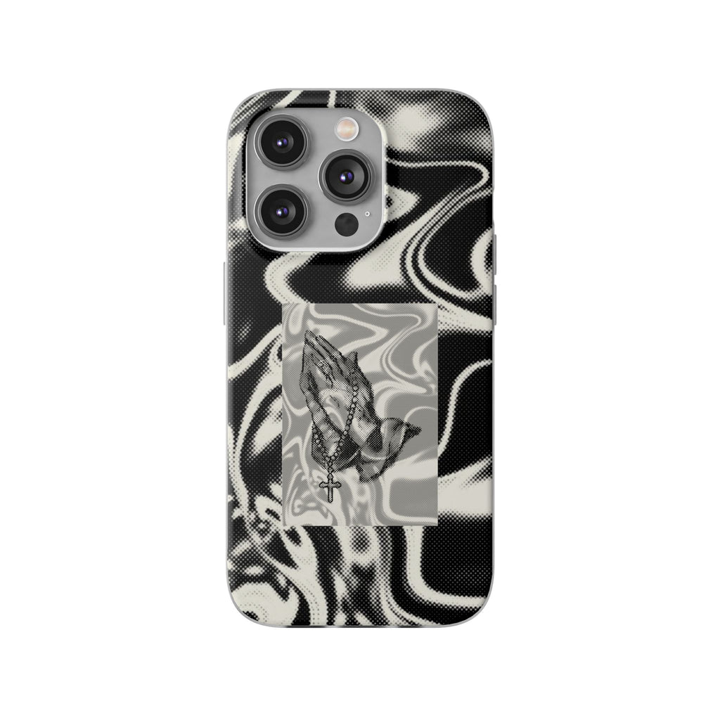 Praying Hands Black & White Phone Case