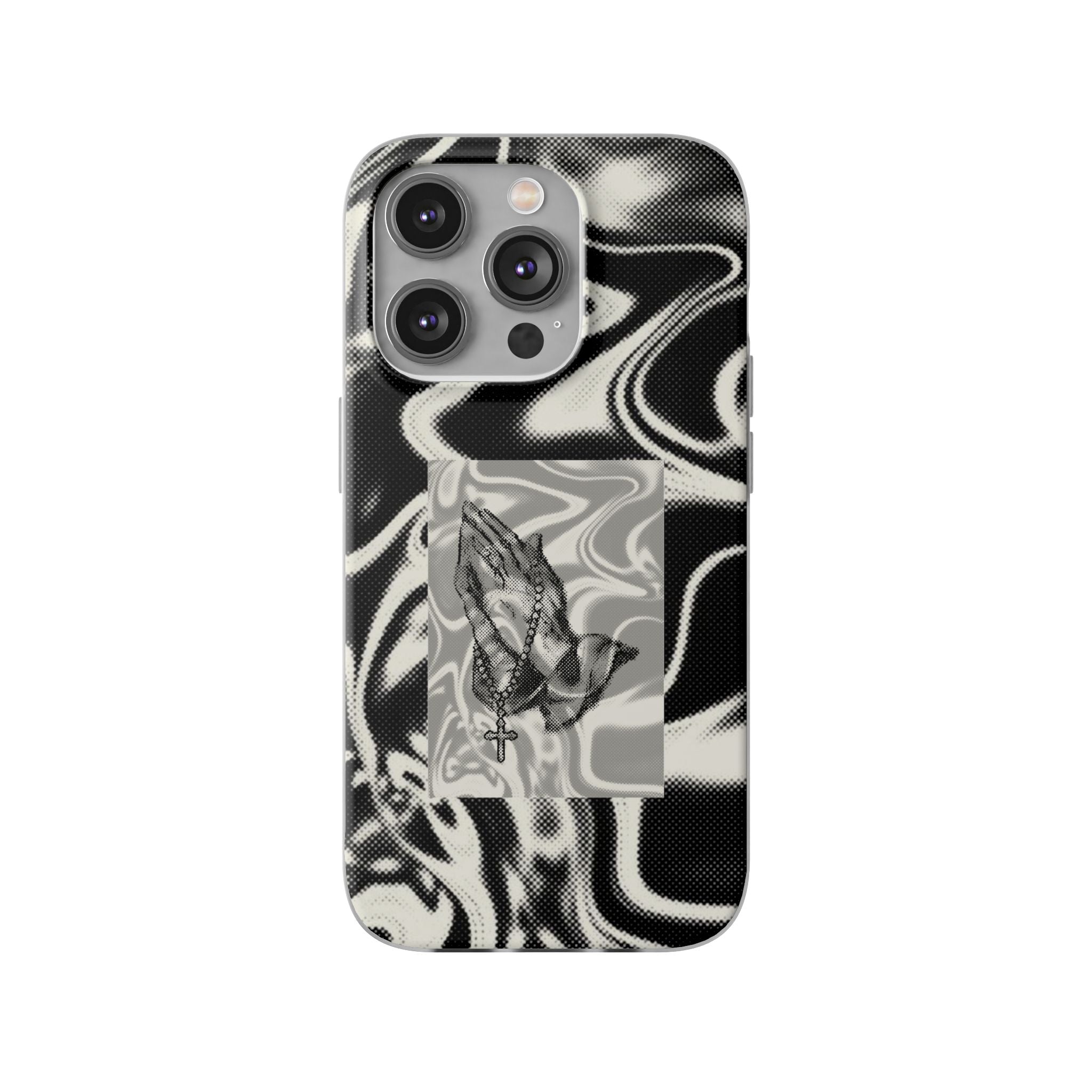 Praying Hands Black & White Phone Case
