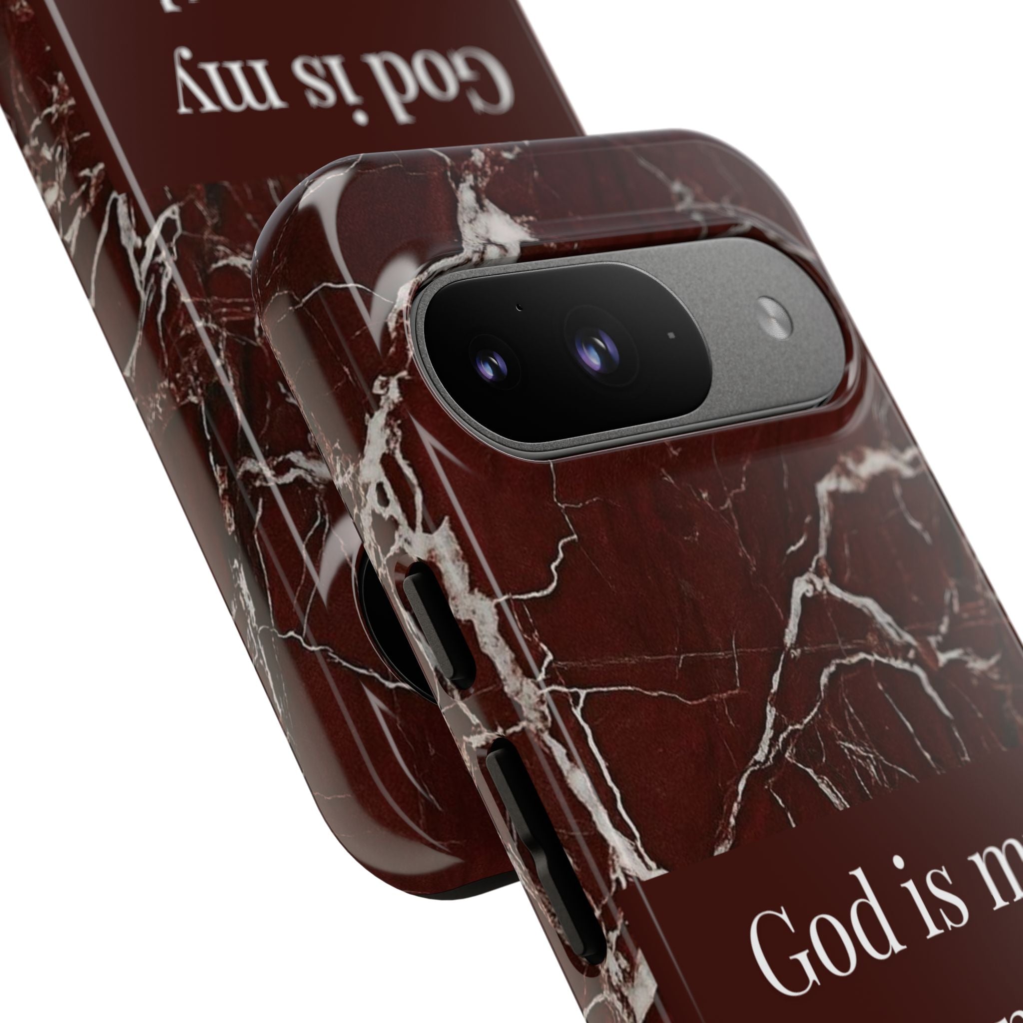 God Is My Strength — Psalm 73:26 Christian Tough Phone Case | Marble Faith Cover