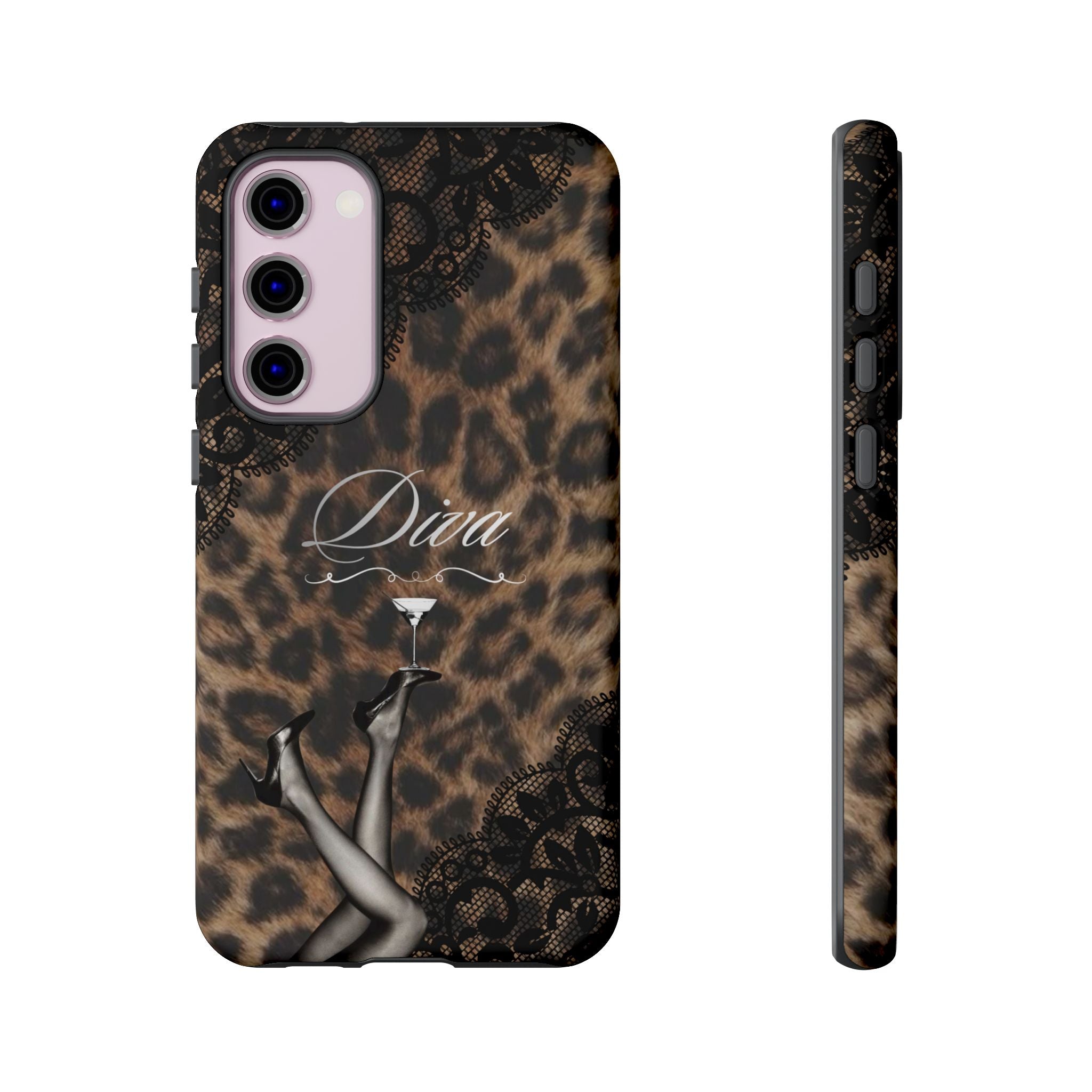 Leopard Lace 'Diva' Tough Phone Case