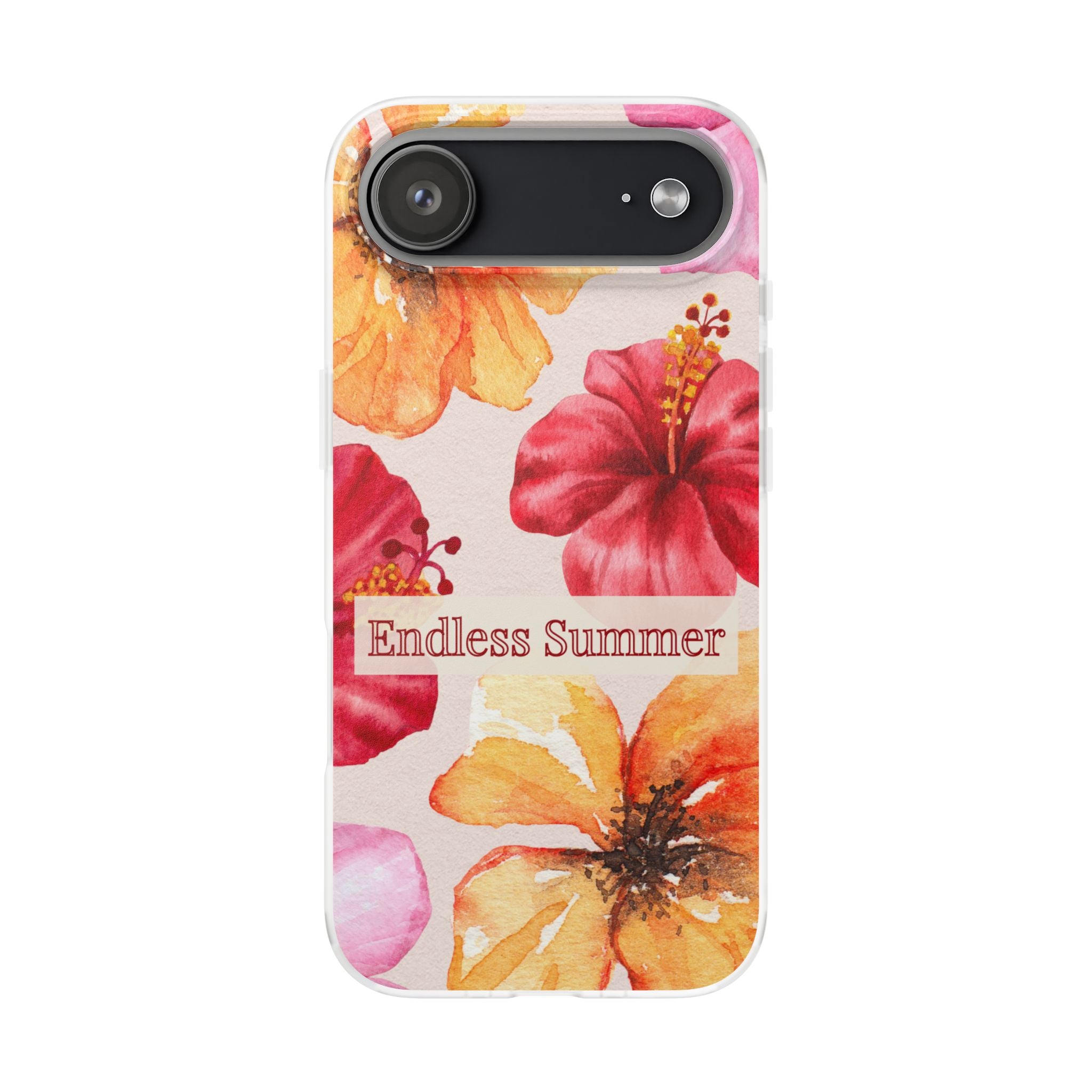 Phone Case - 'Endless Summer' Floral Watercolor Protective Flexi Case