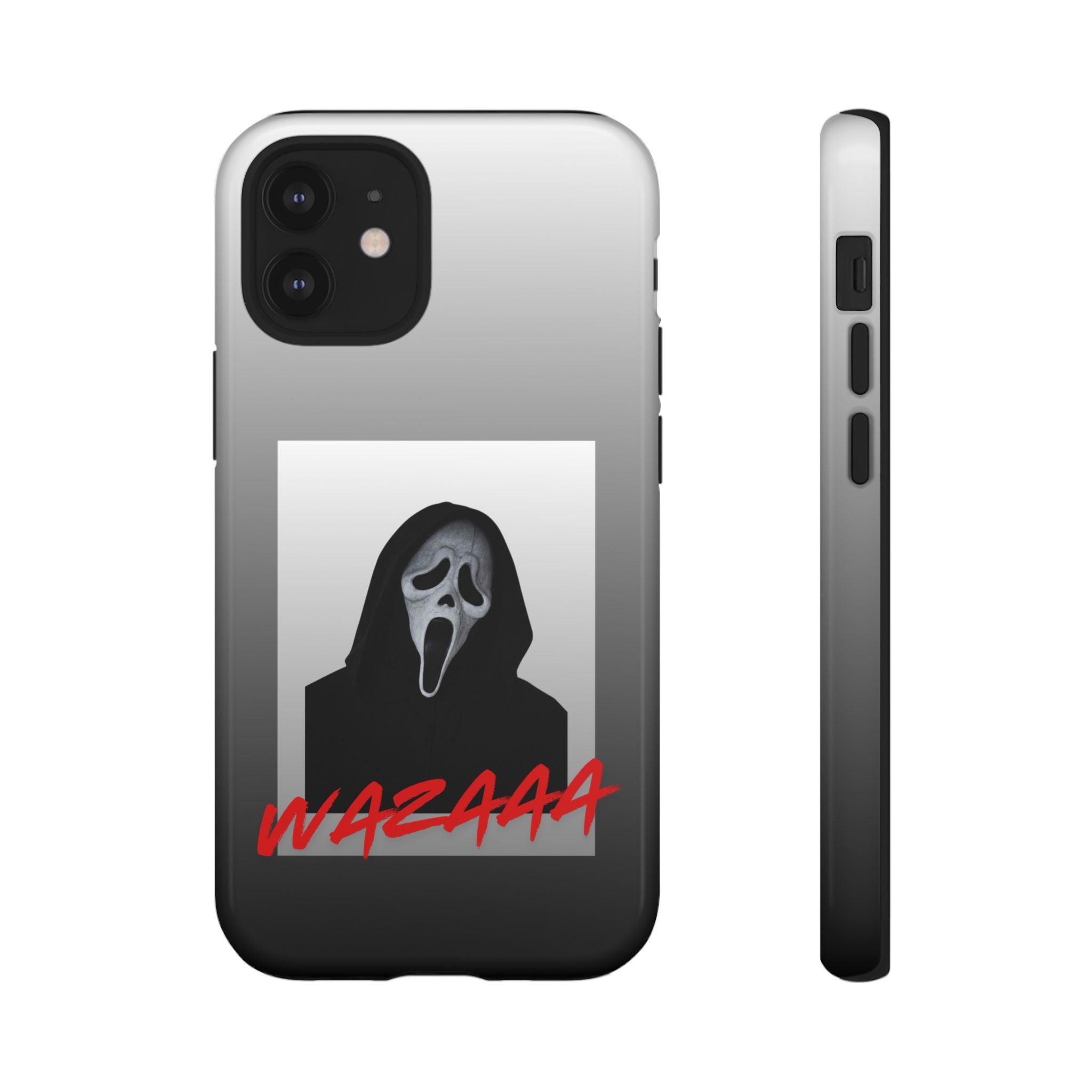 Scream Mask Phone Case – 'WAZAAA' Horror Movie Protective Cover