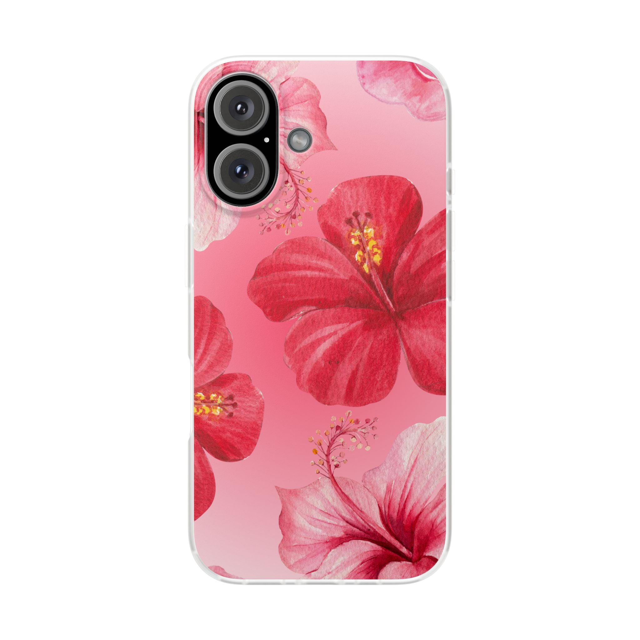 Hibiscus Floral Phone Case – Pink Tropical Flexi Case