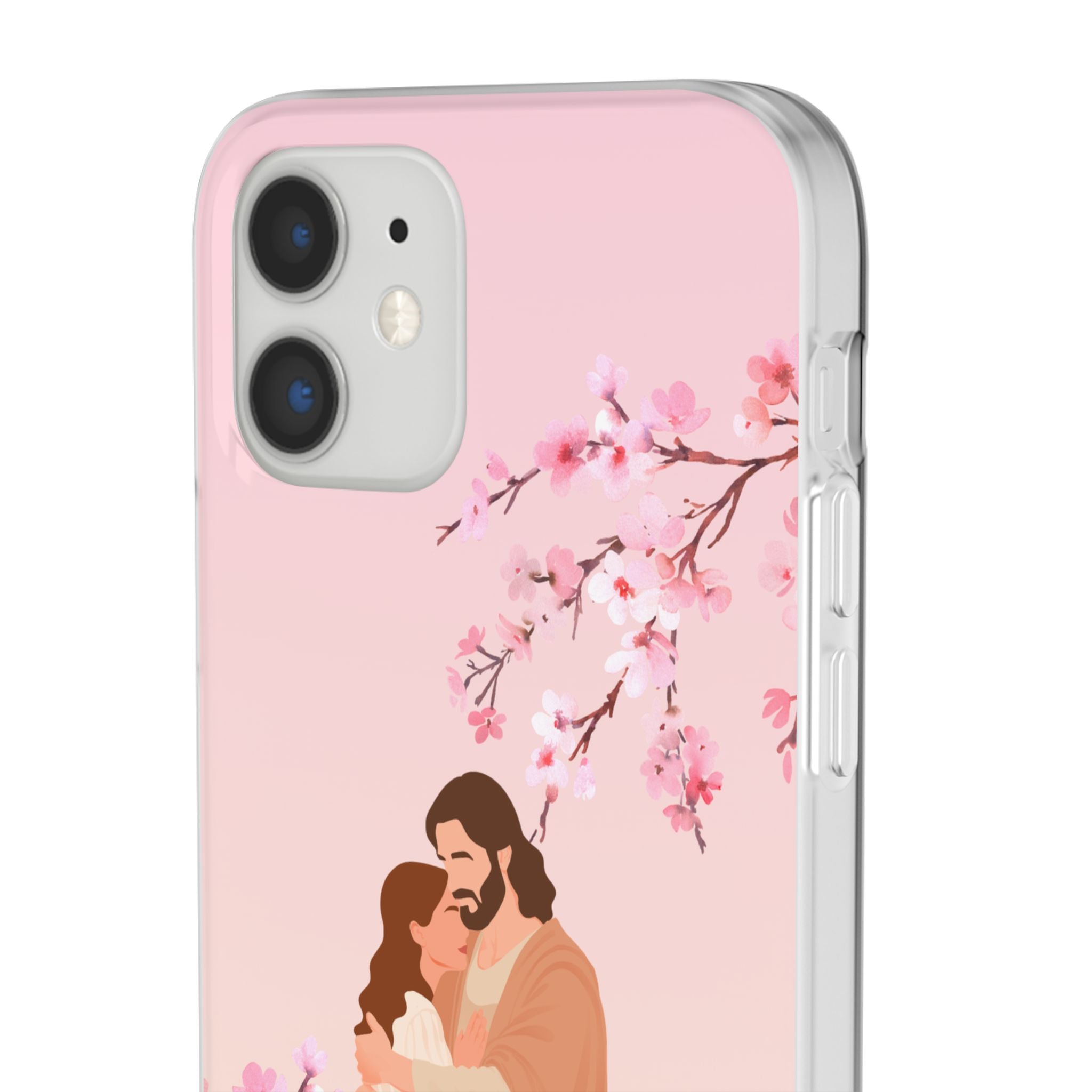 God Is Our Refuge – Psalm 46:1 Cherry Blossom Christian Flexi Phone Case