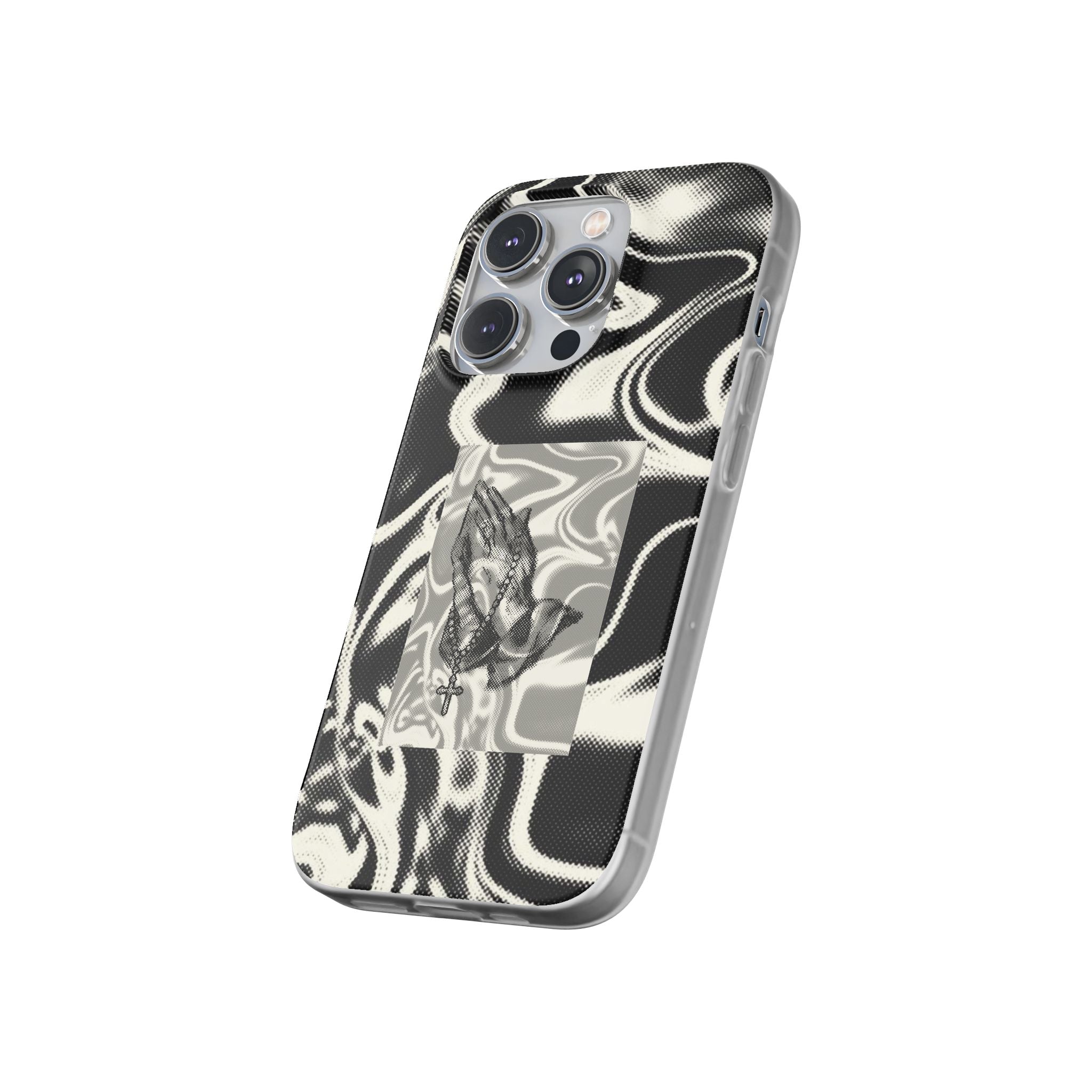 Praying Hands Black & White Phone Case